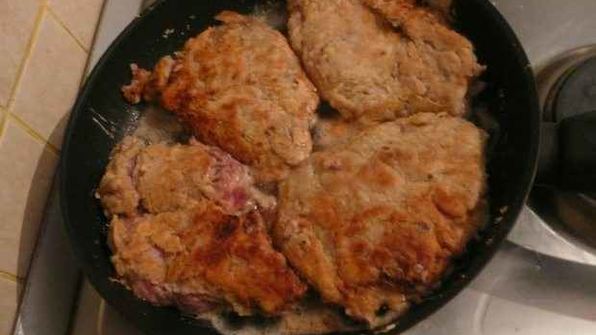 отбивные в красном вине