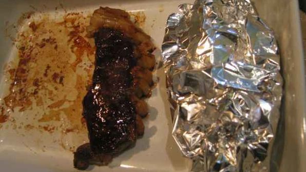 ростбиф под соусом с перцем