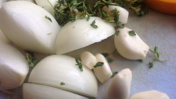 свинина с тыквой и пряными травами