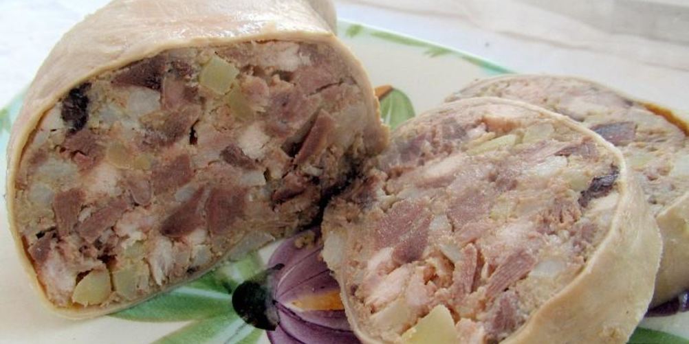 Рецепт свиного желудка фаршированного