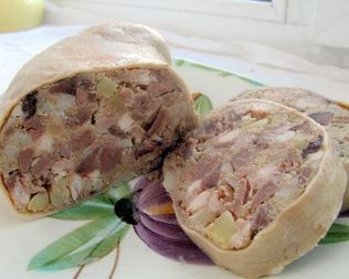 Свиной желудок фаршированный