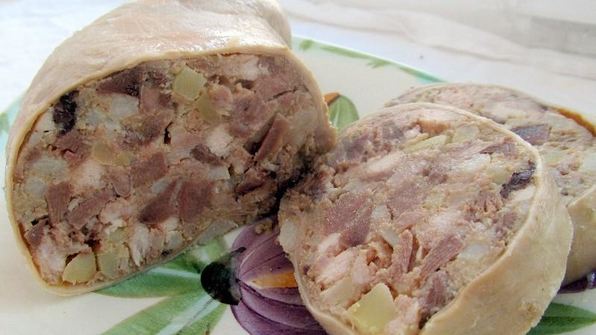 свиной желудок фаршированный