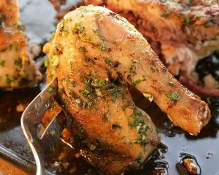 Цыпленок с чесноком