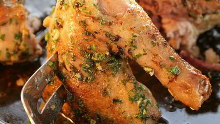 Цыпленок с чесноком