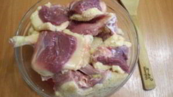 утка в духовке с картофелем