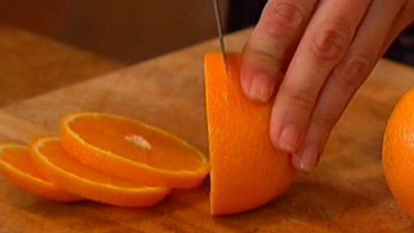 запеченный цыпленок с апельсинами