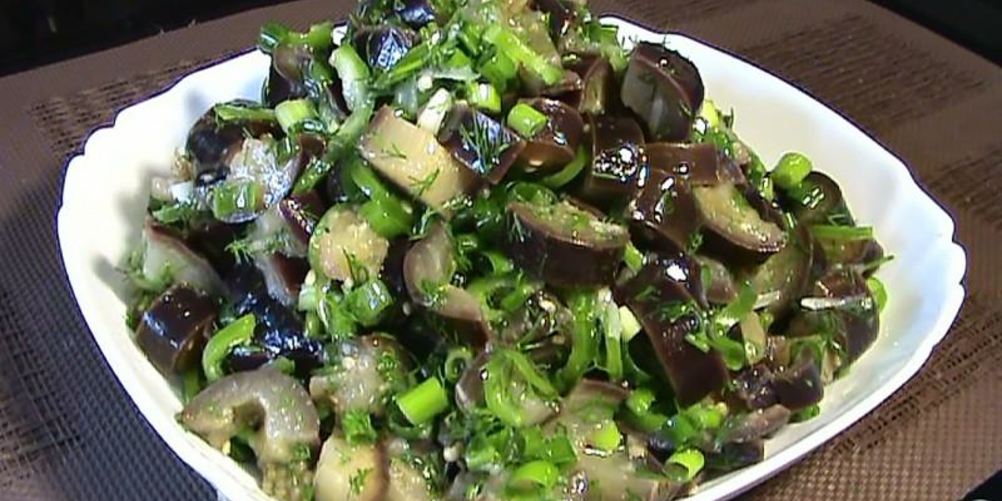 Рецепт баклажанов кубиками