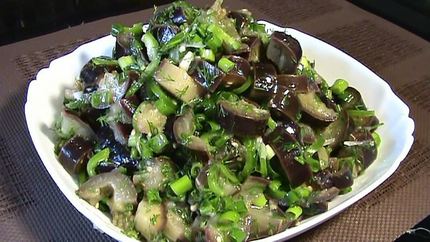 Баклажаны кубиками