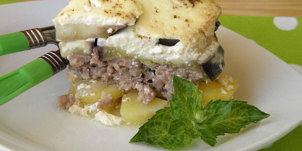 Рецепт баклажанов с фаршем и картошкой
