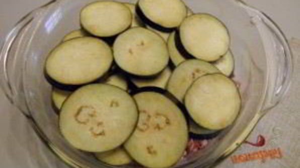 баклажаны с фаршем и картошкой
