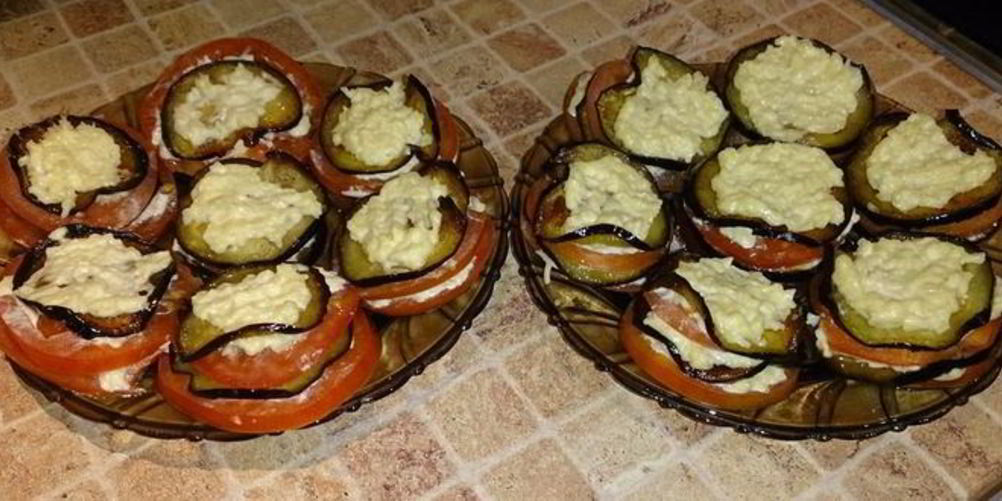 Рецепт баклажанов с помидорами
