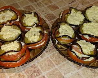 Баклажаны с помидорами