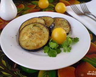 Баклажаны, жаренные кружочками