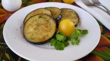 Баклажаны, жаренные кружочками