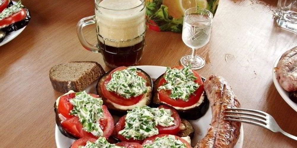 Рецепт баклажанов, жареных с майонезом