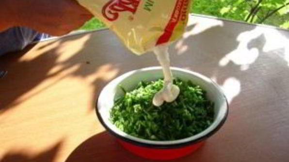 баклажаны, жареные с майонезом