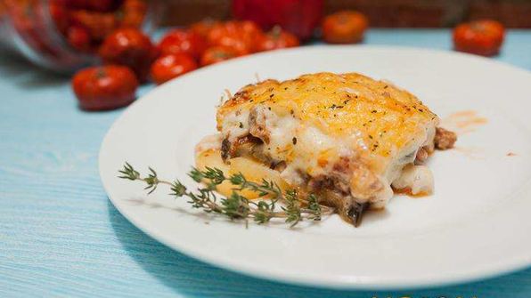 болгарская мусака с баклажанами