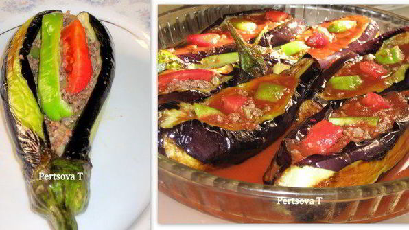 фаршированные баклажаны