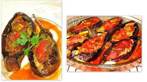 фаршированные баклажаны