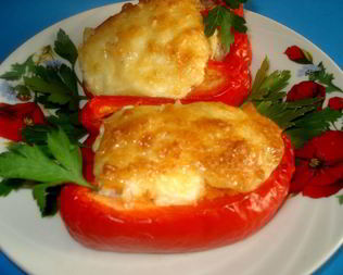 Фаршированные перцы в духовке