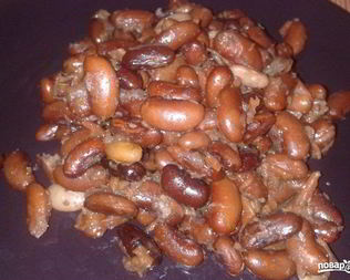 Фасоль с чесноком