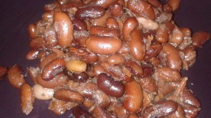 Фасоль с чесноком