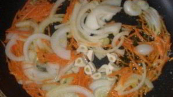 фасоль с чесноком