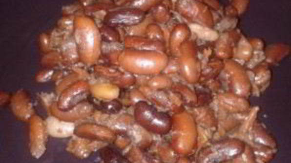 фасоль с чесноком