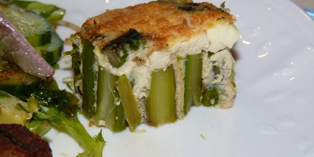 Рецепт гратен из зеленой спаржи