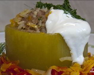Кабачки фаршированные мясом