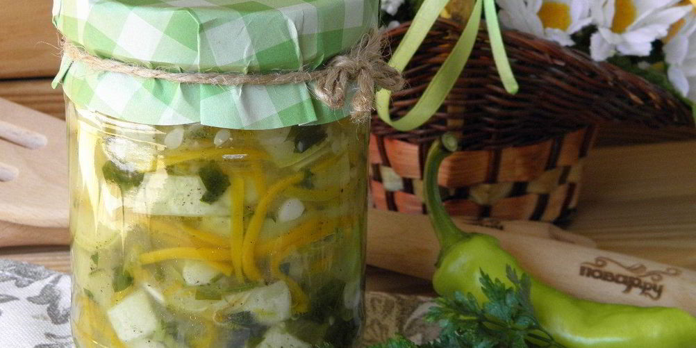 Рецепт кабачков под острым соусом