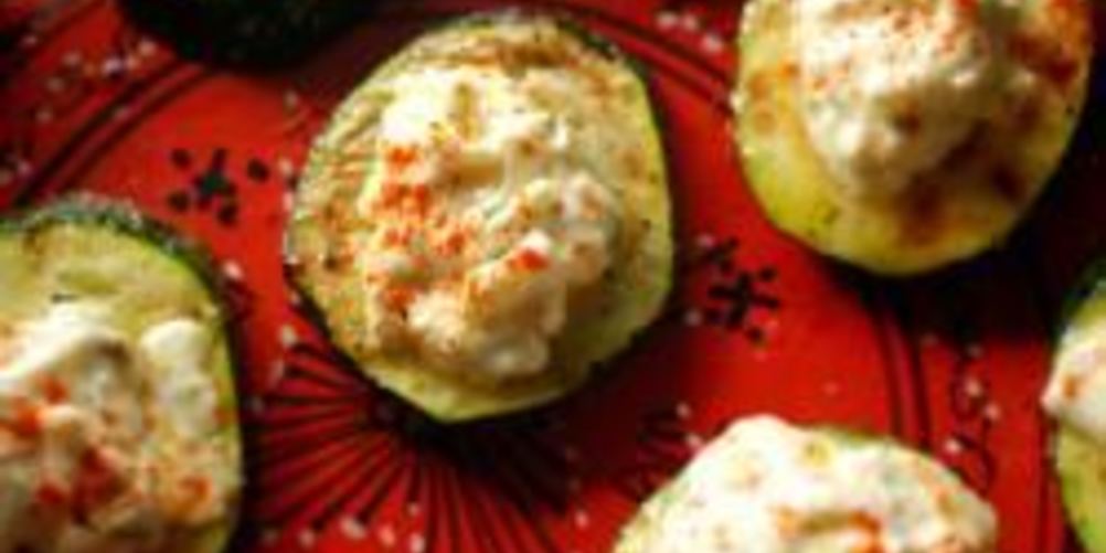 Рецепт кабачков с фетой и свежей мятой