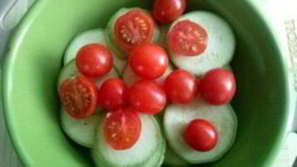 кабачки с помидорами и чесноком