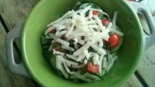 кабачки с помидорами и чесноком