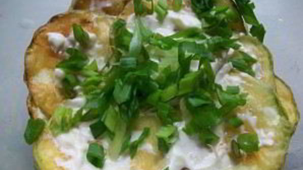 кабачки, жареные в муке с чесноком