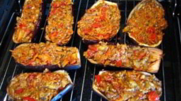 лодочки из баклажанов в духовке