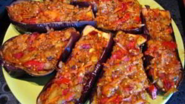 лодочки из баклажанов в духовке