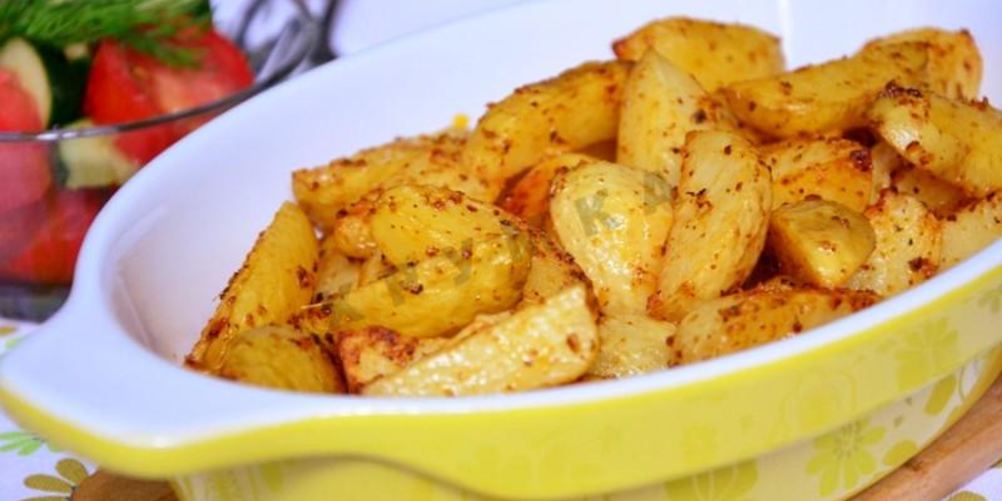 Рецепт молодого картофеля запеченного с травами и чесноком