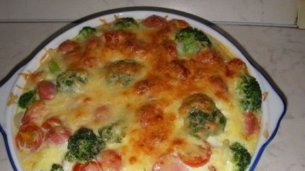 Овощи, тушенные в сливках