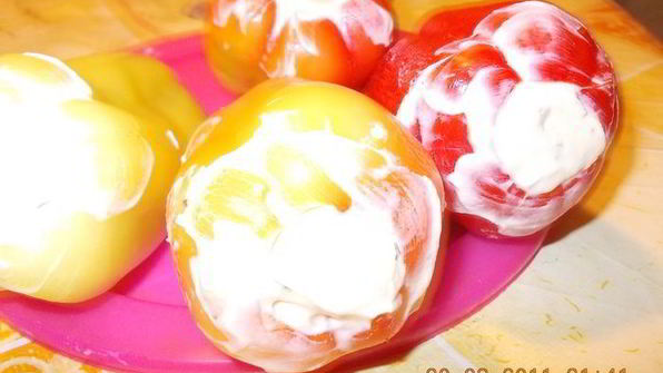 перчик, фаршированный творогом