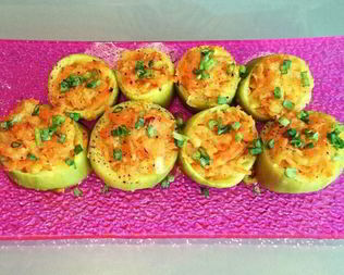 Постные фаршированные кабачки