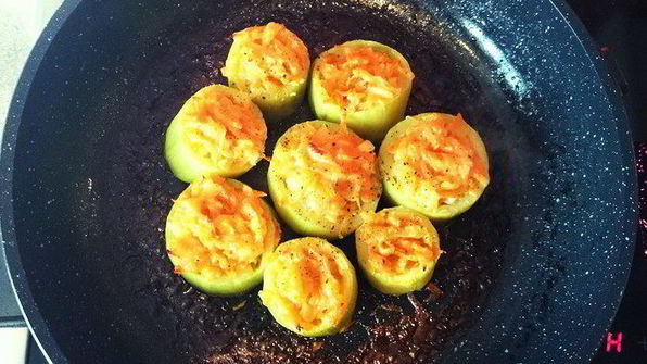 постные фаршированные кабачки