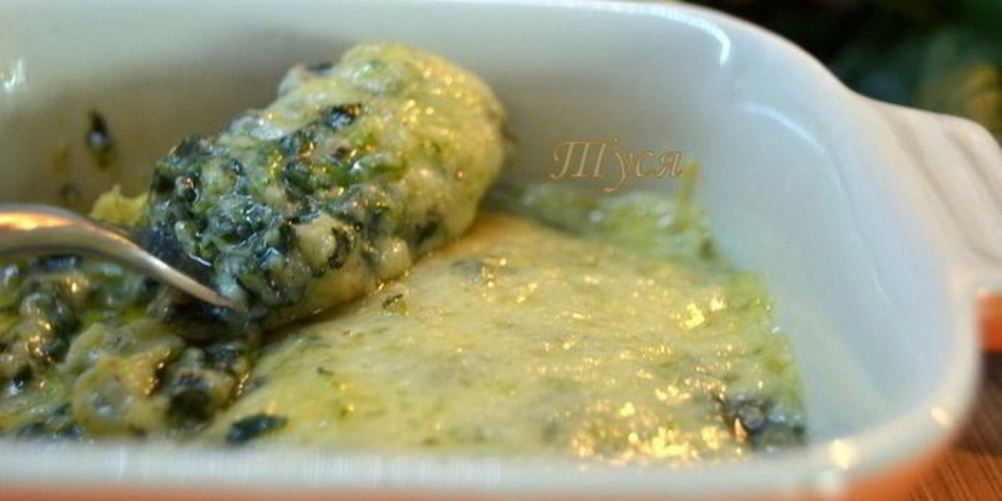 Рецепт шпината, запеченного с сыром