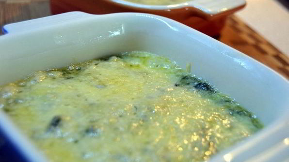 шпинат, запеченный с сыром