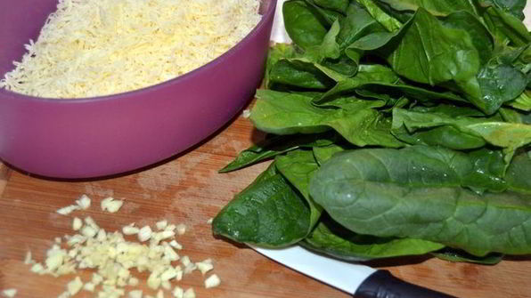 шпинат, запеченный с сыром