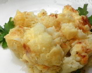 Цветная капуста жареная с сыром