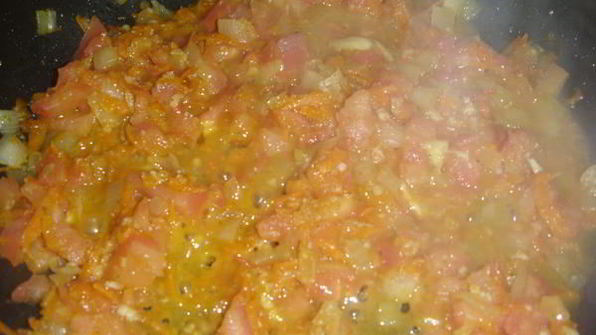 тушеная красная фасоль