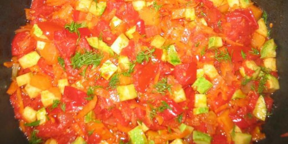 Рецепт тушеных овощей