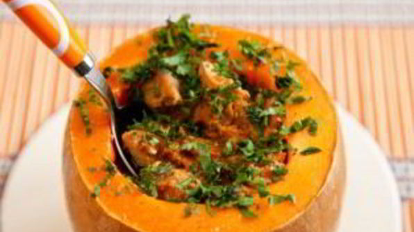 тыква, фаршированная мясом