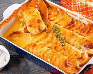 Запеченный картофель с апельсиновым соусом